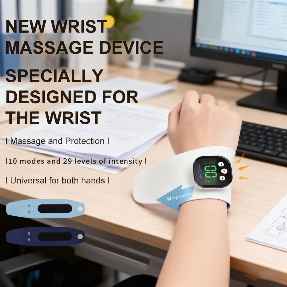EMS 전기 손목 마사지기 10가지 모드 진동 마사지  - Wrist Wraps 리뷰 및 가격
