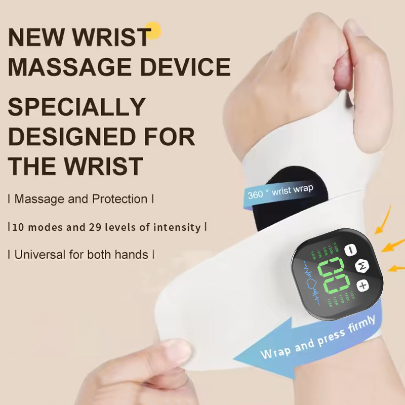 EMS 전기 손목 마사지기 10가지 모드 진동 마사지  - Wrist Wraps 리뷰 및 가격