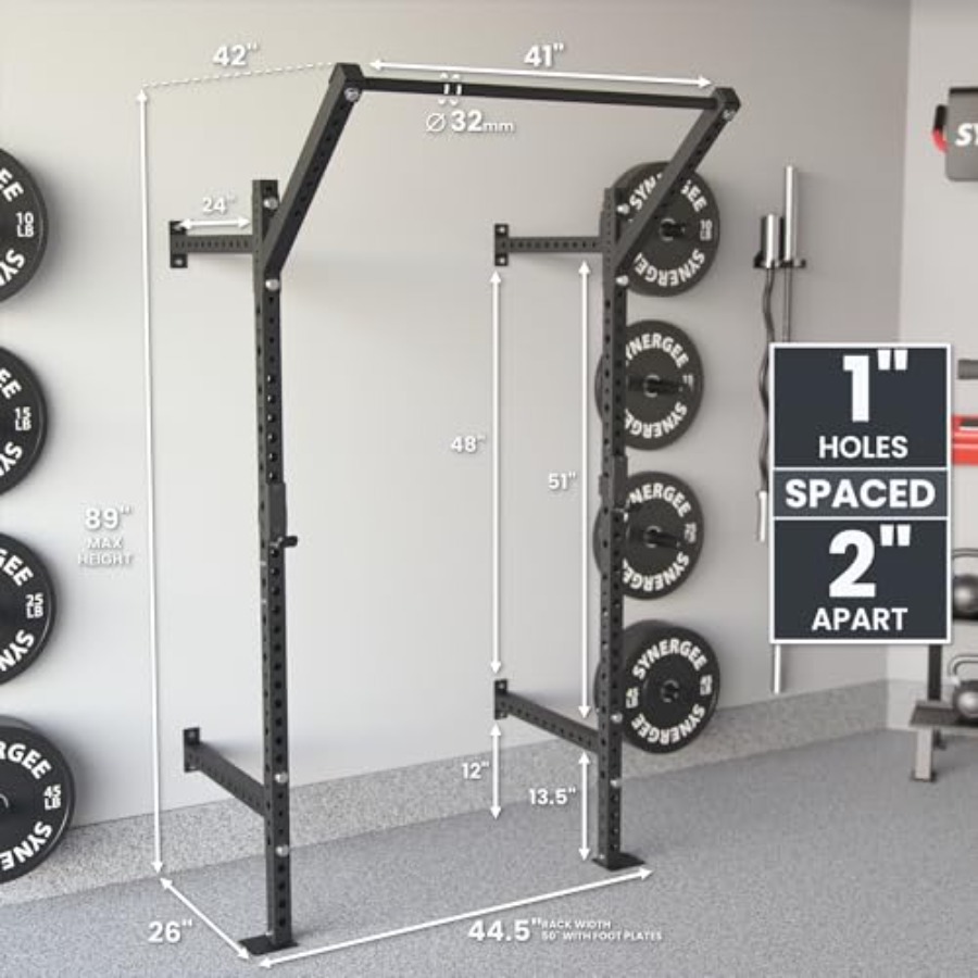 가정용 벽걸이 스쿼트 랙, 스틸 구조, 블랙 마감, 7 - Pull Up Bar 리뷰 및 가격