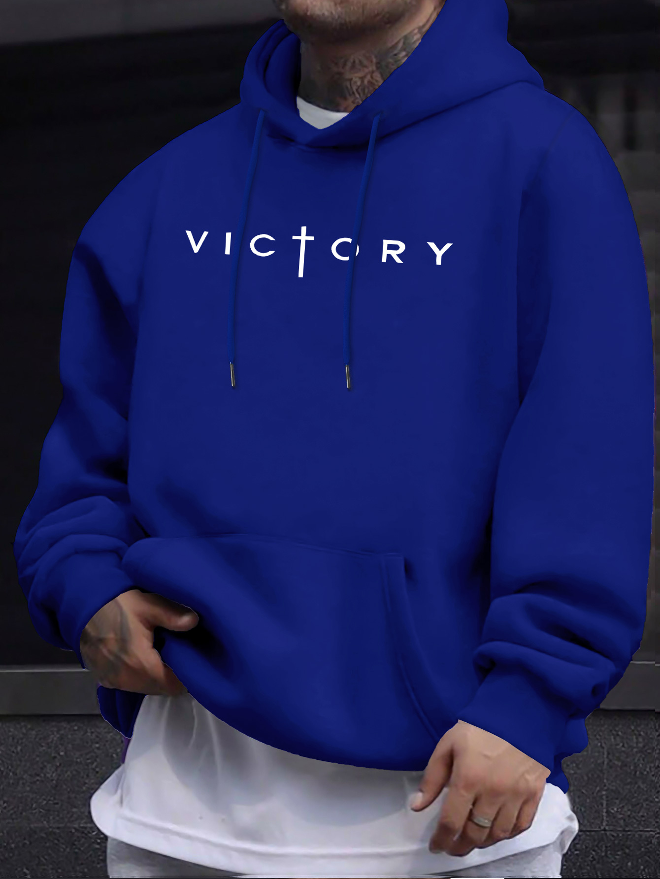 가을/겨울 남성용 크리스천 빅토리 크로스 프린트 후드  - Crossfit Victory 리뷰 및 가격