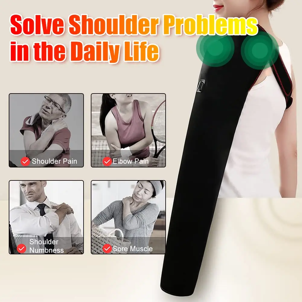 긴 팔을 덮는 온열 마사지 지지대, 팔꿈치 보호대, 전 - Wrist Wraps 리뷰 및 가격