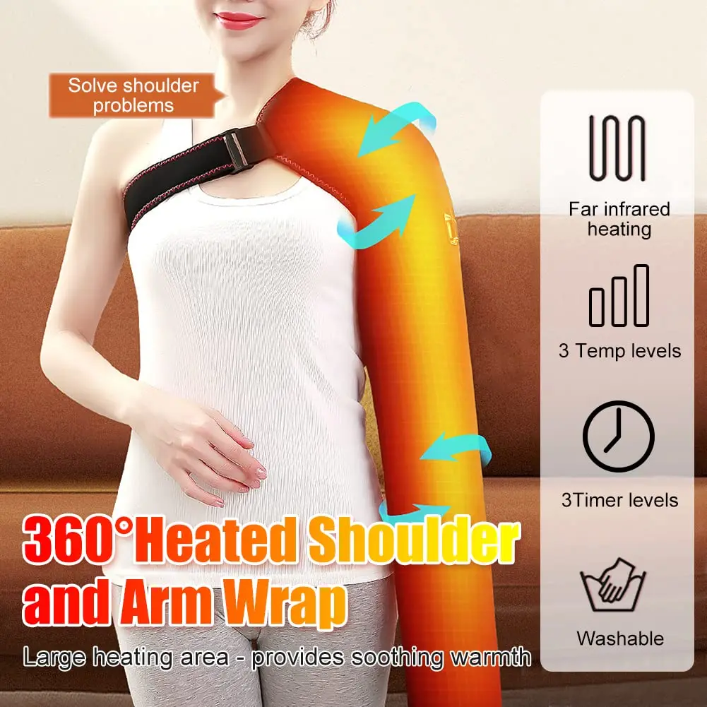 긴 팔을 덮는 온열 마사지 지지대, 팔꿈치 보호대, 전 - Wrist Wraps 리뷰 및 가격
