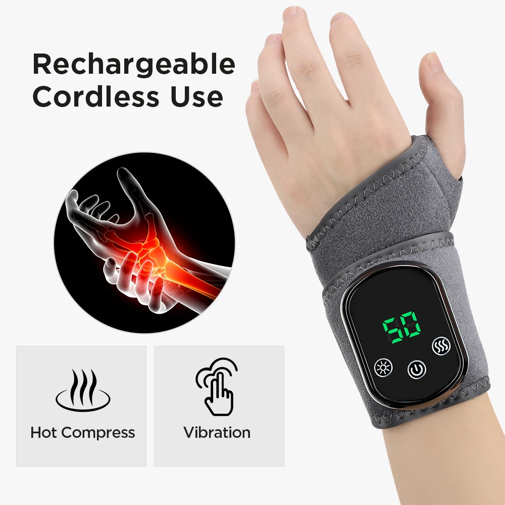 발 열 마사지 기계 전기 손목 가열 패드 랩 뜨거운 압 - Wrist Wraps 리뷰 및 가격